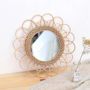 Timeless Handmade Elegance Wall <b>Hanging</b> Rattan <b>Mirror</b> - Product Image 1