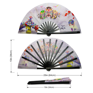 Fluorescente <span class=keywords><strong>de</strong></span> Damasco a <span class=keywords><strong>mano</strong></span> ventilador <span class=keywords><strong>de</strong></span> <span class=keywords><strong>mano</strong></span> chino <span class=keywords><strong>gigante</strong></span> fan - Product Image 4