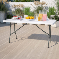 Tables de Traiteur Pliantes Rectangulaires en Plastique Soufflé 180 cm (72'') pour Événements
