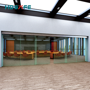 ระบบประตูบานเลื่อนกระจกนิรภัยแบบโคแพรแนร์ 12 มม. สำหรับระเบียง ผนังกระจกสำหรับลานบ้าน ประตูบานเลื่อนแบบซิงโครนัสสองบาน และแผงกระจกแบบคงที่ - Product Image 2
