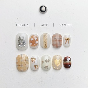 Lot de 10 <span class=keywords><strong>faux</strong></span> <span class=keywords><strong>ongles</strong></span> en acrylique faits à la main, nouveau design printemps, mignons, courts, forme amande, stiletto, avec logo personnalisé, à presser - Product Image 5