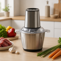 Hachoir à viande et à aliments électrique commercial en plastique avec poignée pour usage domestique en cuisine