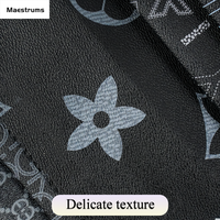 Revêtement de siège de voiture en PVC gaufré floral vintage durable de 0,5 mm avec support non tissé résistant à l'abrasion, approvisionnement en gros, Jiangsu Chine