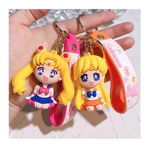 พวงกุญแจฟิกเกอร์ขนาดเล็กทำจาก PVC รูปกะลาสีเรืออะนิเมะคุณภาพสูงมี7สี - Product Image 1