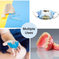 Boîte de rangement orthodontique premium mince pour gouttières transparentes et protège-dents, sans BPA