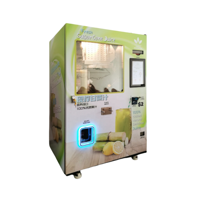 VS2 Fresh Sugar Cane Vending Machine Automatic Cleaning System Fruit Juice Vending Machine for Sale