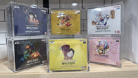 Boîte de présentation multifonction transparente anti-rouille pour cartes à collectionner japonaises One Piece, avec couvercle magnétique, en acrylique, pour boosters OP01-OP13