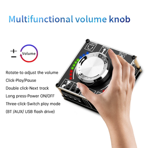 10W/15W/20W Stereo BT Amplifier Board <strong>Module</strong> 12V/24V Digital Power Driver with Spectrum Volume D15H - Product Image 5