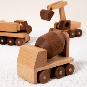 Blocchi di Legno di Faggio per Auto, Escavatore Cartoon, Giocattoli Educativi Montessori, Ambulanza e Polizia per Bambini, Regalo di Compleanno, Marca XIANGLONG - Product Image 3