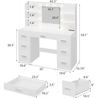 Table de maquillage multifonctionnelle de style planche, design moderne et simple, en MDF, pour chambre à coucher, très vendue, pour le commerce extérieur transfrontalier