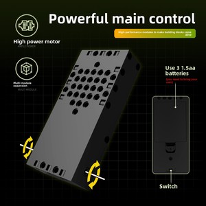 Ensemble de blocs de construction électriques ABS 5-en-1, modèle éducatif scientifique, <span class=keywords><strong>robot</strong></span> programmable à commande à distance par application, jouet d'ingénierie 705+ - Product Image 5