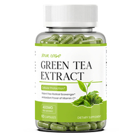 Capsules d'extrait de thé vert YTBIO 400 mg, complément alimentaire pour le soutien quotidien de la santé, étiquette privée OEM