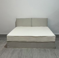 Cadre de lit double en bois KINGTOP KTB-C001 moderne, compressé sous vide, en mousse intégrale, pour matelas Queen et King Size – Vente en gros