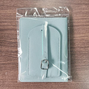 Etiqueta de equipaje de piel sintética con precio al por mayor, chanclas, etiqueta de equipaje de avión de viaje - Product Image 4