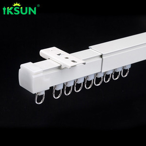 IKSUN 1 Set DIY Ceiling <b>Curtain</b> Rail Adjustable Extendable <b>Curtain</b> Poles Tracks - Product Image 1