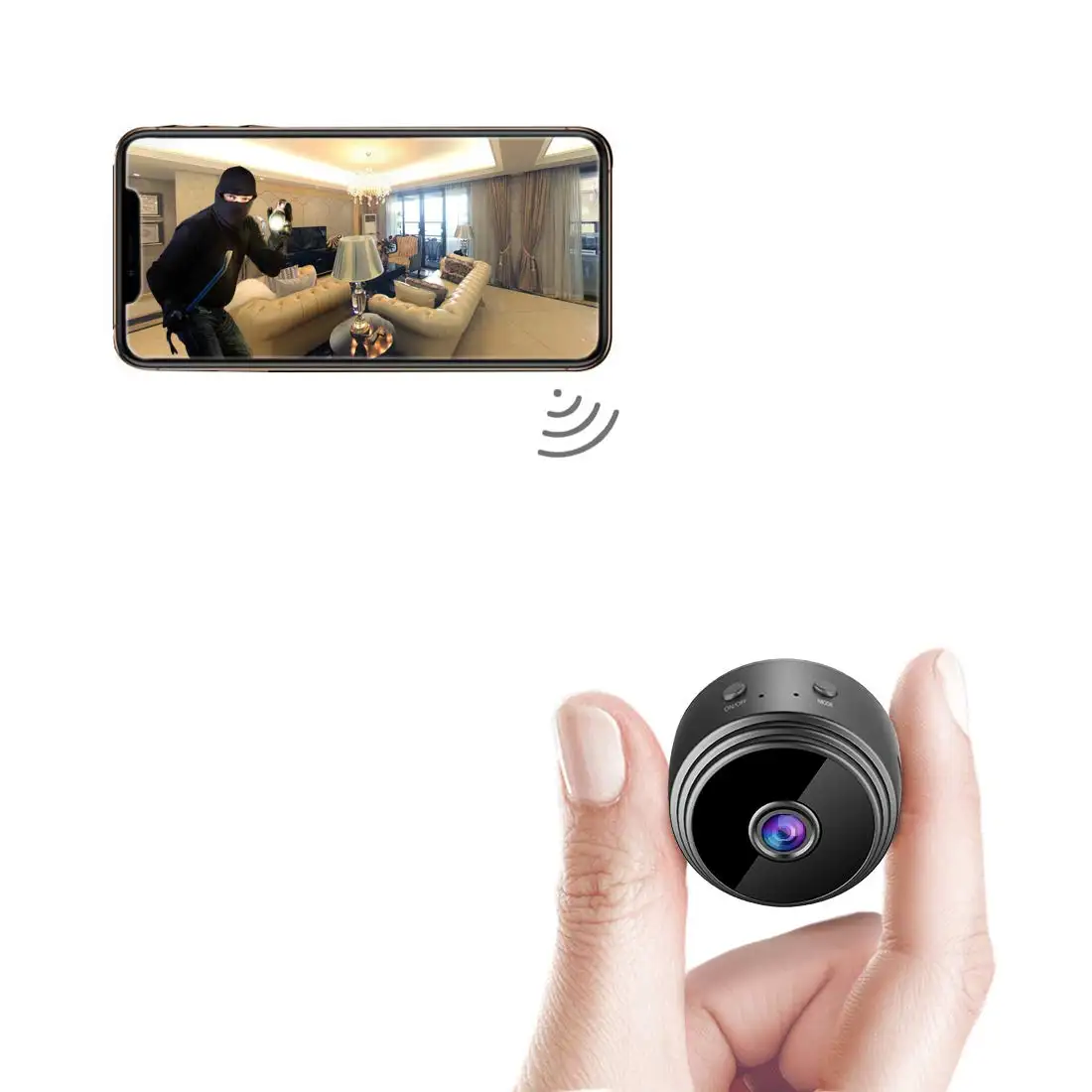 Neues Design Smart Ip Home Shenzhen A9 Alarm Ampulle Avec Sicherheit Sicherheit Rtsp Wifi Mini Kamera HD 1080P
