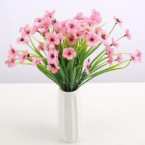 Fiori Artificiali in Tessuto Serigrafato a 5 Teste, Stile Pastorale, <span class=keywords><strong>Simulacra</strong></span> Viola - I Migliori in Vendita per Composizioni Floreali - Product Image 1