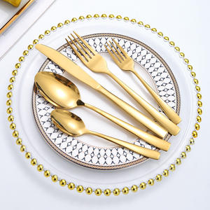 Cross Border Stainless Steel 410 Cutlery 24 Piece Set Square Handle Hotel Western Dinner Knife <b>Fork</b> Spoon Gift Box - Product Image 2