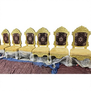 Chaises de mariage de luxe en bois, chaises traditionnelles de fabrication, pour mariage, à bas prix - Product Image 1