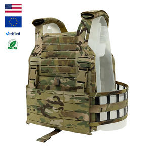 Chaleco Táctico de Asalto, Nailon 500D, Diseño Hueco, Ligero, Portaplacas MOLLE, Camuflaje, Chaleco de Combate - Product Image 1