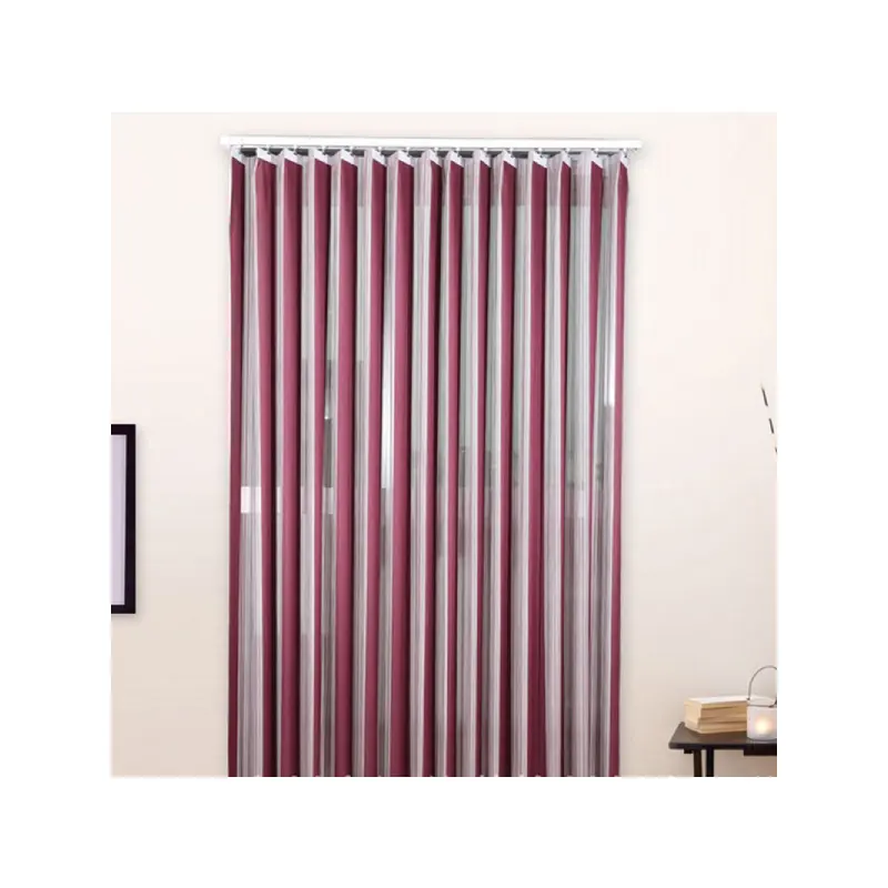 Tela vertical personalizada 100% poliéster, cortina para janela de quarto, cor de madeira, como zebra, blackout