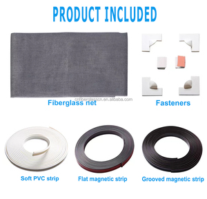 Adjustable DIY <strong>Magnetic</strong> <strong>Window</strong> <strong>Screen</strong> Modern Design with PVC Frame Fiberglass Mesh Fits Any Size for Living Room Application - Product Image 5