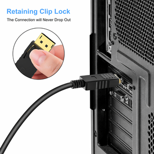 <span class=keywords><strong>Cable</strong></span> HDMI 1080P a DP 1.2 con Carcasa de ABS, Cierre de Seguridad, Cobre Desnudo y Chapado en Oro para PC, Laptop, Monitor y Proyector - Product Image 2