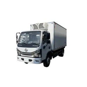 Dongfeng 5 toneladas pequenos caminhões refrigerados caminhão refrigerado caixa fabricante caminhões refrigeradores elétricos para exportação