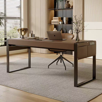 Nouveau modèle de bureau d'étude élégant avec structure en acier et chaise assortie pour salle d'étude ou bureau à domicile