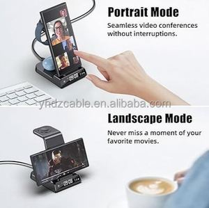 3-in-1 Wireless Magnetic Charger <b>Clock</b> Multi-function Phone Charging Station Fast Charging Universal for Headset Watch - Product Image 5