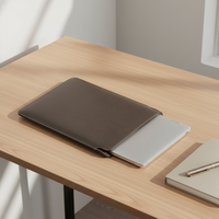 Étui pour tablette en cuir véritable écologique, fin et anti-rayures, style sac à ouverture facile, avec doublure durable pour iPad, fabriqué sur mesure en usine