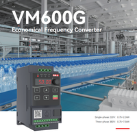 Variateur de fréquence AC triphasé SAJ ACS510 Série 3.7KW 220V à commande vectorielle, entrée simple, trois sorties, IP21, 0-400Hz
