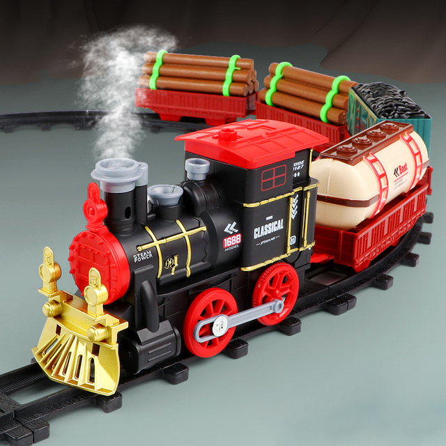 Kids Eletricos Rail Toy Battery Operated Train Set, Train Track