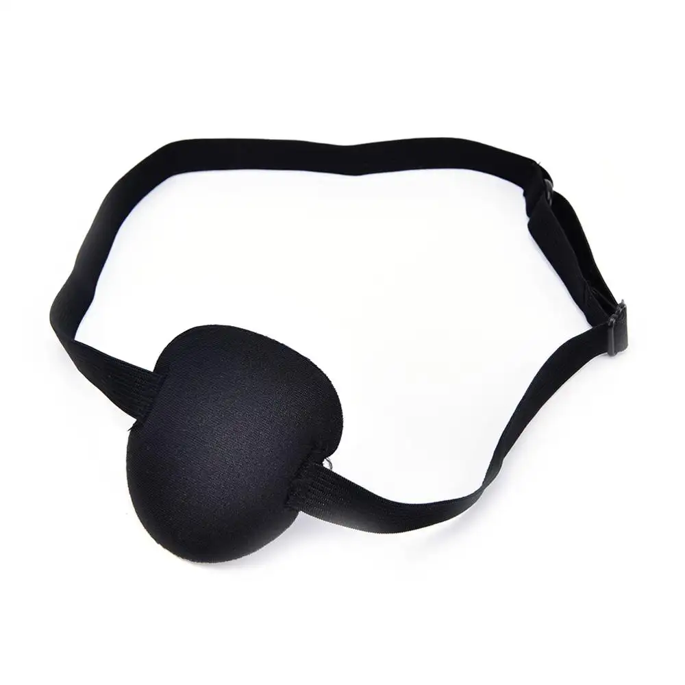 1Pcs Preto Remendo Do Olho Do Pirata Máscara Eyeshade Olhos Preguiçosos Simples Traje de Fantasia para Adultos