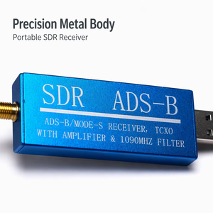 Receptor de Aviación Avionics 0.5 PPM Mini ADS-B <span class=keywords><strong>SDR</strong></span> con Amplificador 1090MHZ, RTL2832U+R860/820T2 Tcxo Adsb - Product Image 4