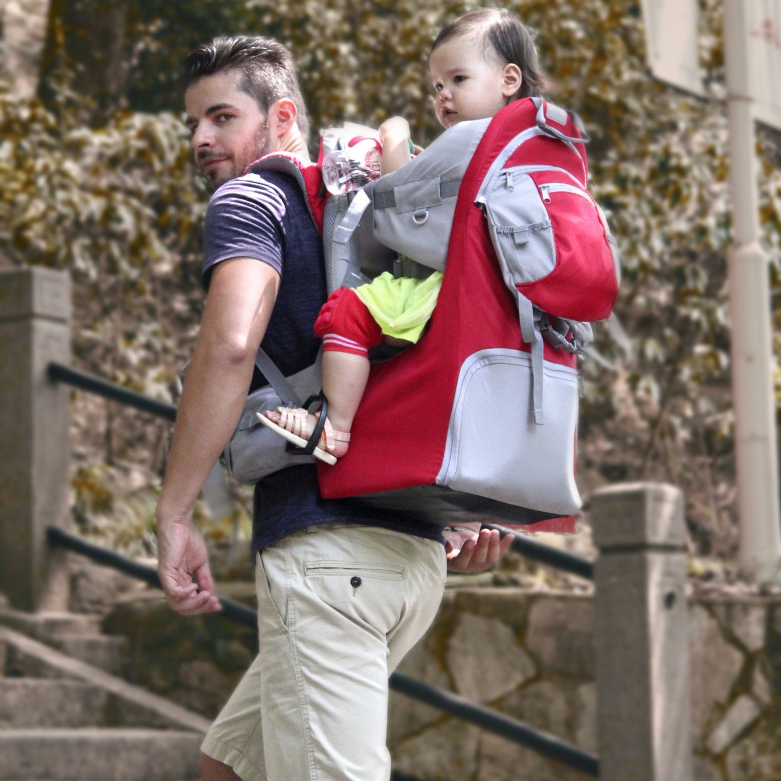 Ergonomic Outdoor Hiking Children Baby Shoulder Seat Carrier Kids