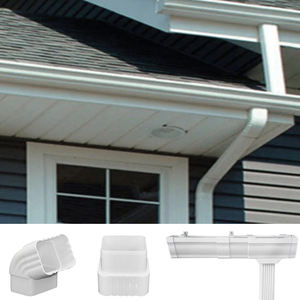 <span class=keywords><strong>Gouttière</strong></span> d'eau de pluie en <span class=keywords><strong>PVC</strong></span> <span class=keywords><strong>Gouttière</strong></span> de toiture <span class=keywords><strong>Gouttière</strong></span> en <span class=keywords><strong>PVC</strong></span> Tuyau de descente et raccords de tuyauterie Matériaux de construction - Product Image 5