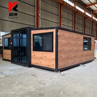 Maisons préfabriquées modernes Conteneur portable extensible et extensible pour la maison Chambre à coucher Maison mobile extérieure