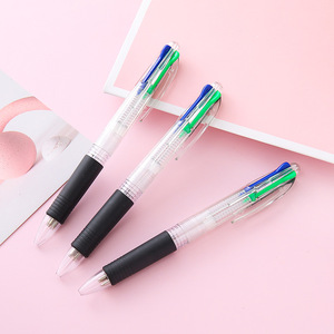 4 <span class=keywords><strong>penne</strong></span> a sfera di colore all'ingrosso penna a sfera con Logo personalizzato 4 in 1 multicolore di plastica penna a sfera nero rosso blu <span class=keywords><strong>penne</strong></span> a sfera a inchiostro - Product Image 1