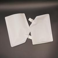 120ml 150ml 200ml plastique clair blanc debout liquide à boire emballage biseau bec pochette jus bec pochette