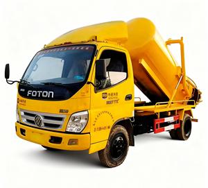 Camion aspirateur Euro 3, 9000 litres, 9 tonnes, 4x4, diesel, aspiration des eaux usées, brise-merde puissant, aspiration efficace, transmission manuelle - Product Image 1
