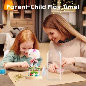 Crea tu propia luz nocturna de unicornio, manualidades de cumpleaños, regalos para niñas, kit de terrario de unicornios para niños - Product Image 5
