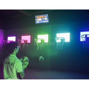Équipement de location de fête amusant activer l'éducation physique interactive lumière led pixel grille panier balle cerceaux jeu actif - Product Image 4