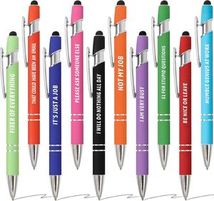 Nouveauté - Stylo bille et stylet 2 en 1 en métal pour publicité, cadeau de bureau avec logo personnalisé - Product Image 3
