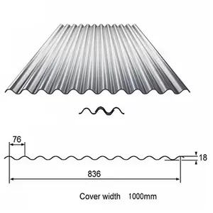 Corrosiebestendige Gegalvaniseerde Gegolfde Panelen Worden Gebruikt Voor De Bouw Van Huizen
