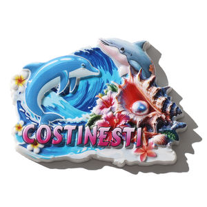 Aimant de réfrigérateur Souvenir de Roumanie personnalisé personnalisé imprimé résine Souvenir 3d aimants de réfrigérateur pour les villes de la côte du Litoral - Product Image 6