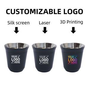 Taza Térmica Personalizada con Logotipo, 80 ml, 160 ml, 250 ml, Taza de Café de Acero Inoxidable 304 de Doble Pared, Taza de Café Espresso Italiana - Product Image 5