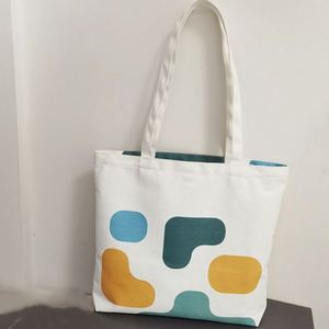 Bolsa de Lona de Algodón con Impresión Digital a Todo Color, Bolsa de Lona Personalizada con Bolsillo Interior con Cremallera, Bolsa de Algodón y Poliéster - Product Image 2