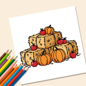 Livre de coloriage sur le thème d'Halloween Livre de coloriage facile et audacieux de 24 pages pour enfants Livre d'activités artistiques inspiré de l'automne - Product Image 5