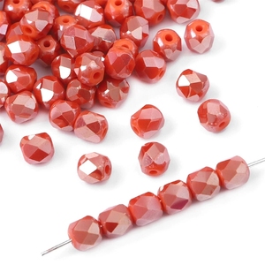 Perles à facettes en verre Cube de 6mm, bricolage fait à la main Bracelet collier <span class=keywords><strong>bijoux</strong></span> matériaux de fabrication accessoires - Product Image 4